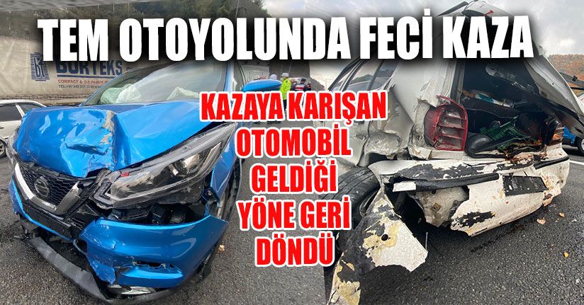 Tem Otoyolunda Feci Kaza