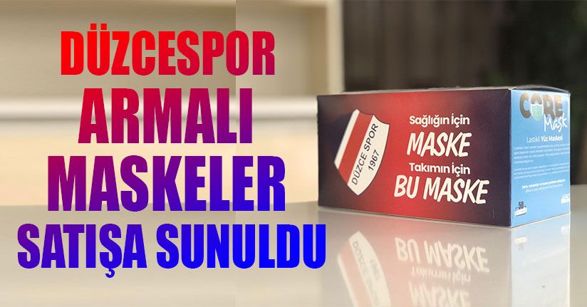 Düzcespor Armalı Maskeler Satışa Sunuldu