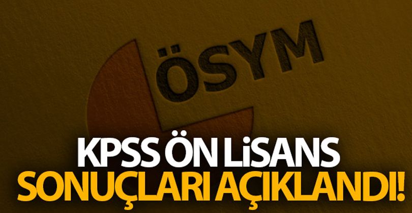 KPSS Ön Lisans sonuçları açıklandı!