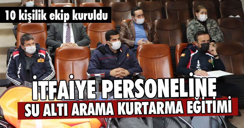 Su Altı Arama Kurtarma İçin 10 Kişilik Ekip Kuruldu
