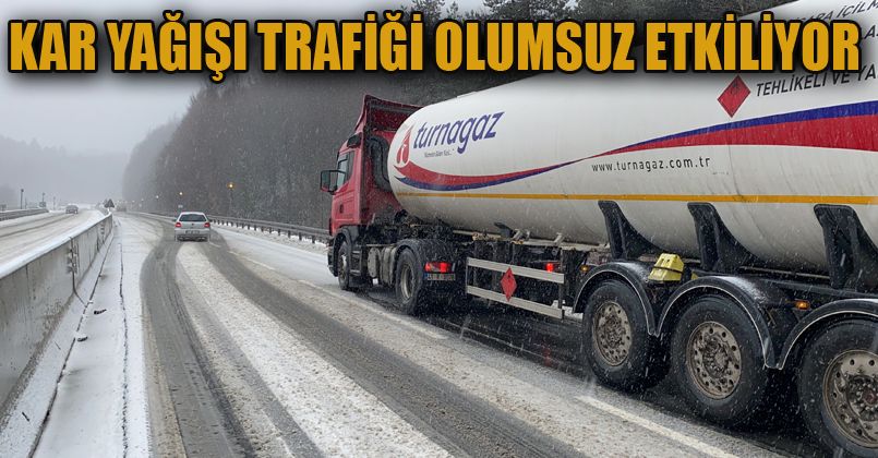 Bolu Dağı’nda sürücüler zor anlar yaşıyor