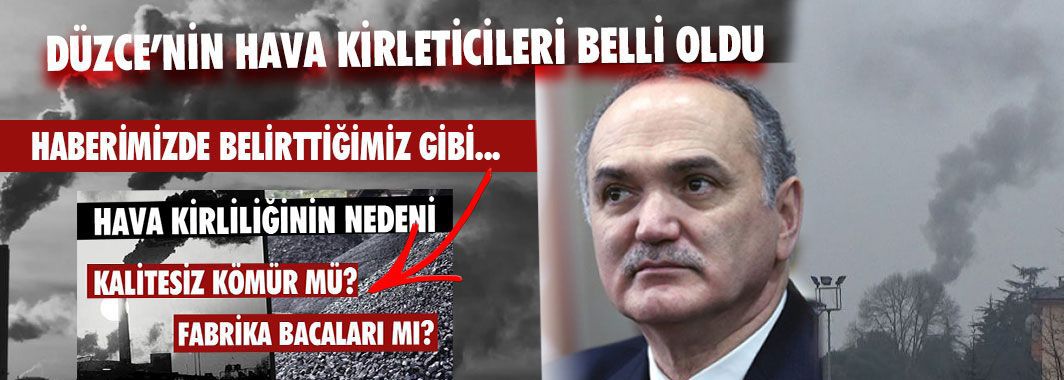 Düzce’nin Hava Kirleticileri Belli Oldu