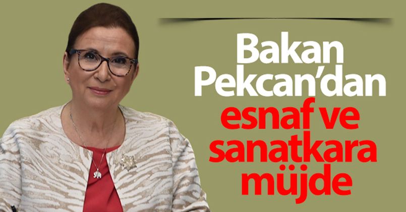 Ticaret Bakanı Ruhsar Pekcan'dan esnaf ve sanatkara müjde