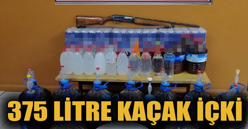 Bolu’da 375 litre sahte alkollü içki ele geçirildi