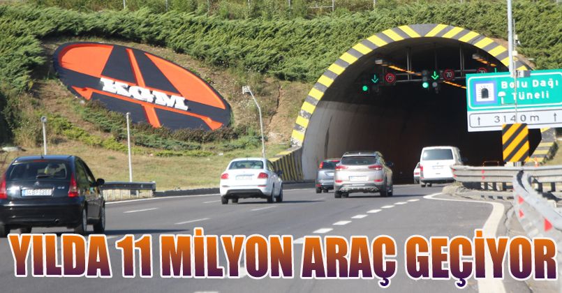 Bolu Dağı Tüneli’nden milyonlarca araç geçti