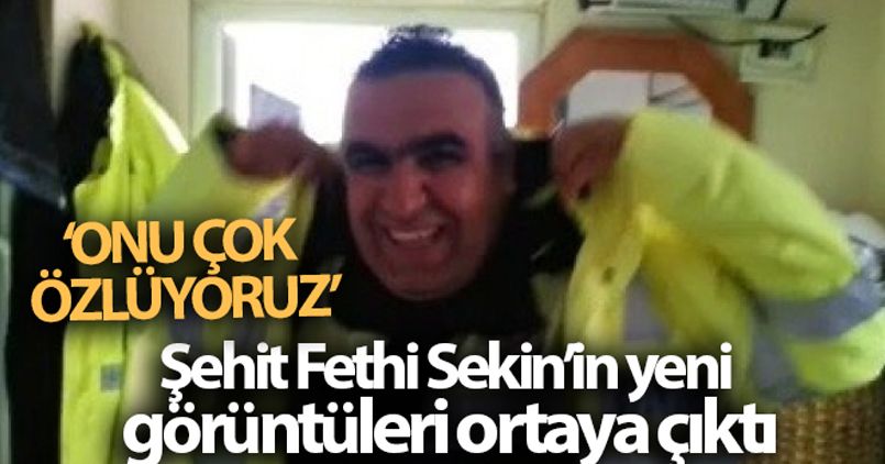 Şehit Fethi Sekin'in yeni görüntüleri ortaya çıktı