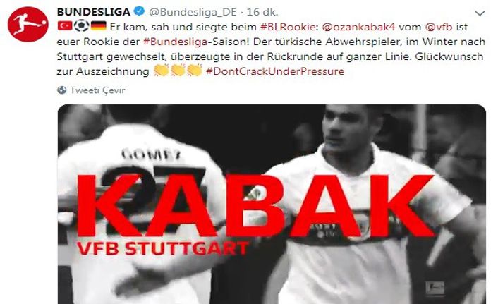 Ozan Kabak, Bundesliga'da 'Yılın Çaylağı' seçildi