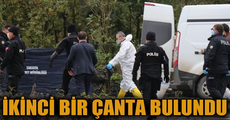Et ve kemik parçalarının bulunduğu bölgede ikinci bir çanta bulundu