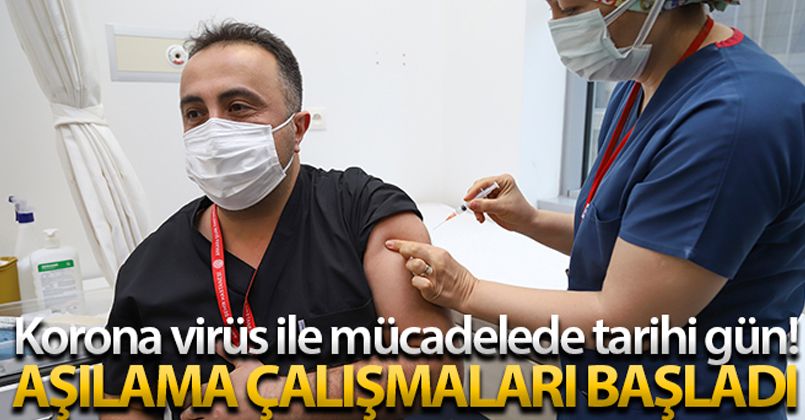 Korona virüs ile mücadelede tarihi gün! Aşılama başladı