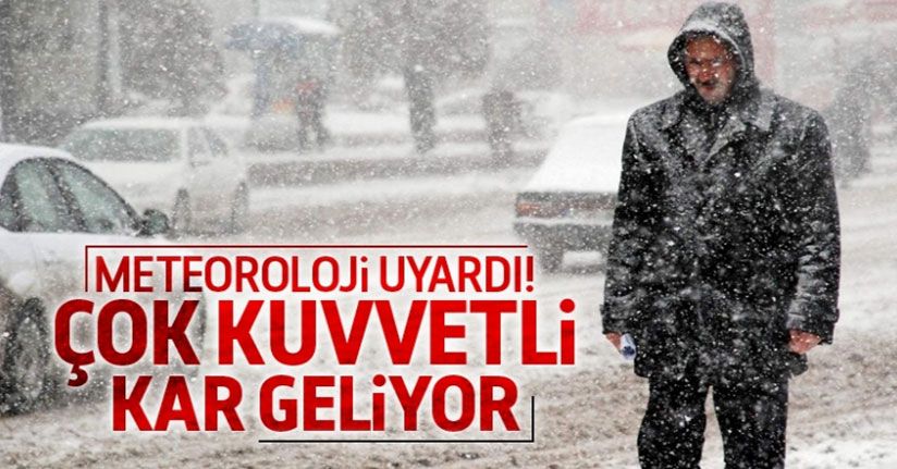 Düzce İçin Yoğun Kar Yağışı Uyarısı Yapıldı