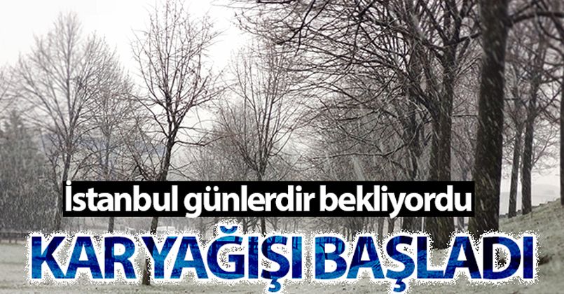 İstanbul'da kar yağışı etkili olmaya başladı