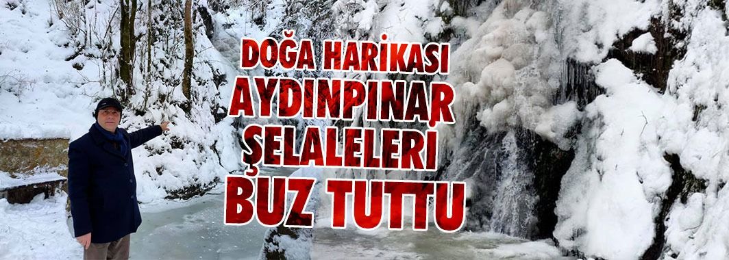 Buzla Kaplı Şelalenin Görüntüsü Görenleri Şaşırttı