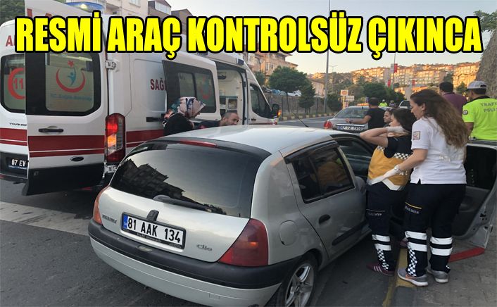 Kavşakta 3 araç çarpıştı; 1 Kişi yaralandı