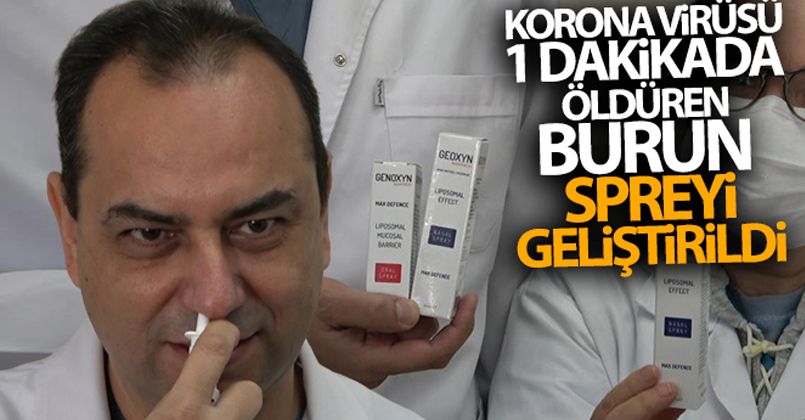 Korona virüsü 1 dakikada öldüren burun spreyi geliştirildi