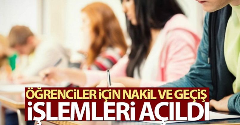 MEB'e bağlı resmi/özel eğitim kurumlarında nakil ve geçiş işlemleri açıldı