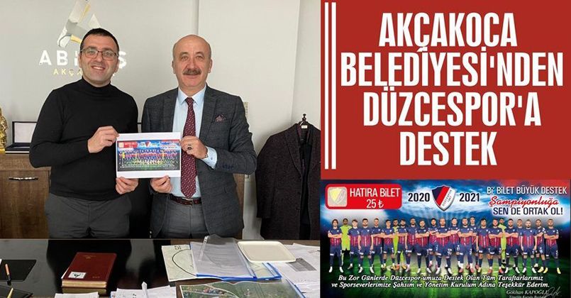 Akçakoca Belediyeside Düzcespora Destek Oldu