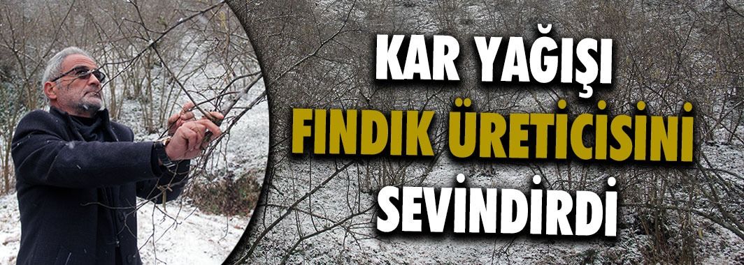 Kar Yağışı Fındık Üreticisini Sevindirdi