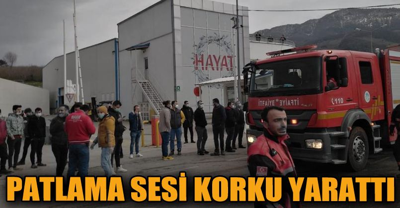 Sakarya'da patlama sesi ekipleri harekete geçirdi