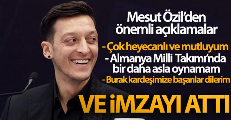 Mesut Özil Fenerbahçe'ye imzayı attı!
