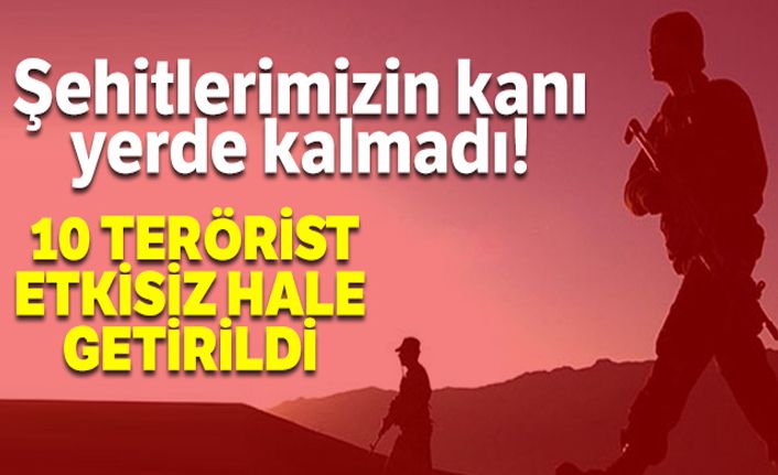 Afrin'de 10 terörist etkisiz hale getirildi