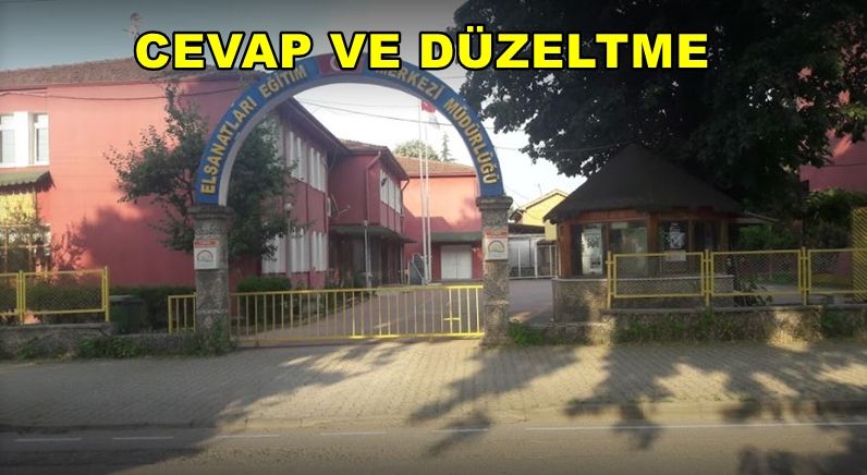 CEVAP VE DÜZELTME