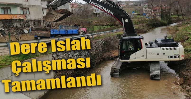 Akkaya Köyü Dere Islah Çalışması Tamamlandı