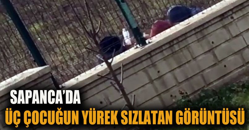 3 çocuğun yürek sızlatan görüntüleri
