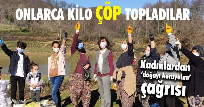 Kadınlar Onlarca Kilo Çöp Topladı 