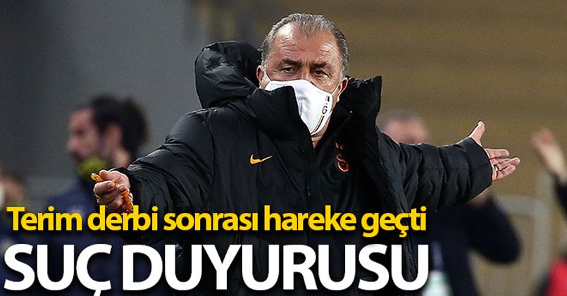 Fatih Terim'den derbi sırasında edilen küfürler nedeniyle suç duyurusu