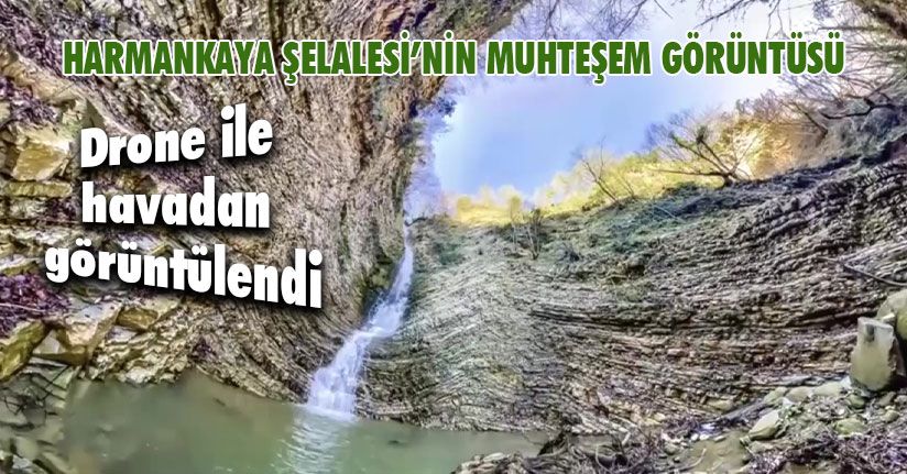 Şelalenin Görkemli Görüntüsü Dikkat Çekti