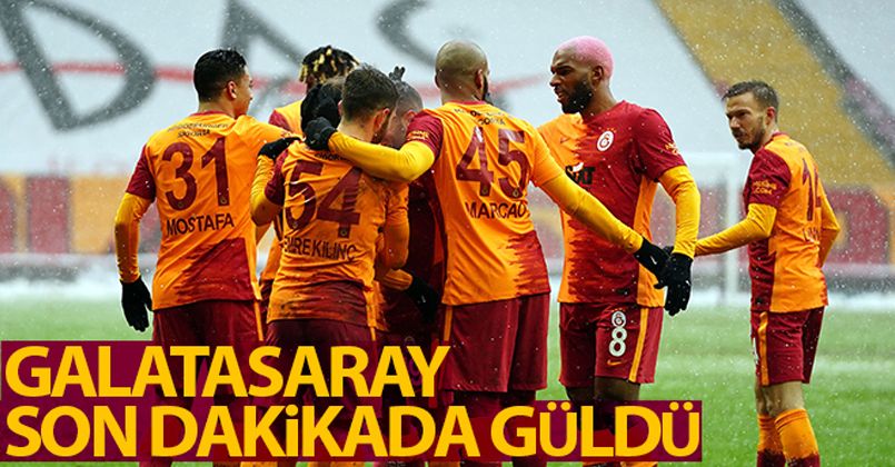 Galatasaray son dakikalarda güldü