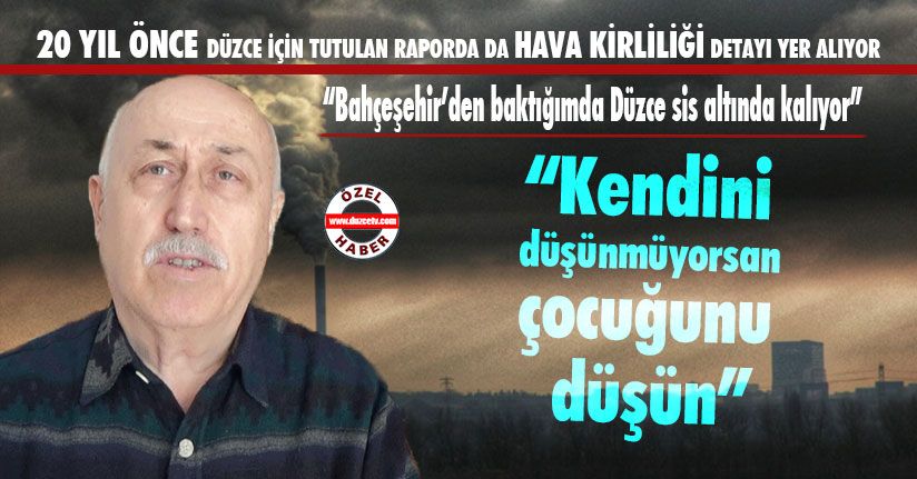 Düzce 20 Yıldır Hava Kirliliğiyle Mücadele Ediyor