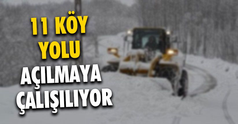 Ekipler Kapalı Köy Yolları İçin Harekete Geçti