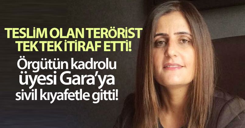 HDP'li Dirayet Dilan Taşdemir Gara'ya sivil kıyafetle gitmiş