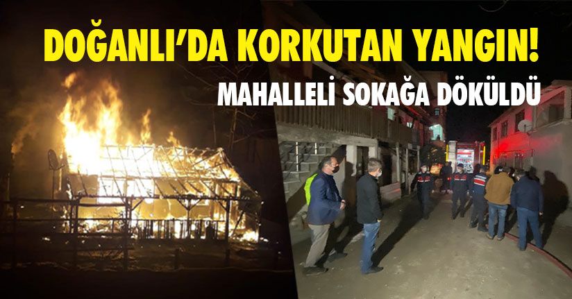 Tek Katlı Ev Alev Topuna Döndü