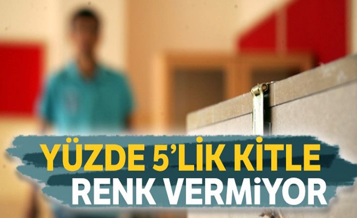 Yüzde 5'lik kitle renk vermiyor