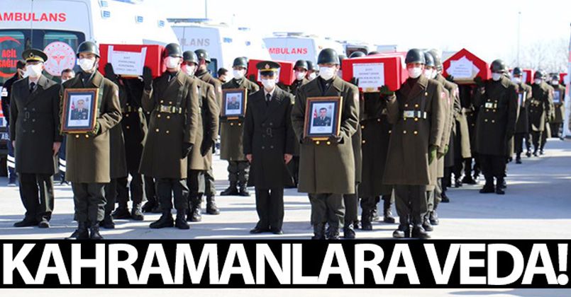 11 şehidimiz Elazığ'dan törenle Ankara'ya uğurlandı