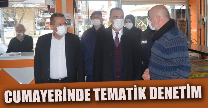 Cumayeri’nde tematik denetimler devam ediyor