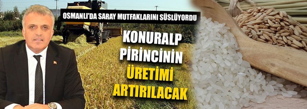 Konuralp Pirincinin Üretimi Artırılacak