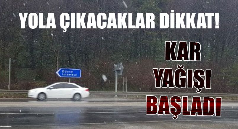 Bolu Dağı’nda Kar Yağışı Başladı
