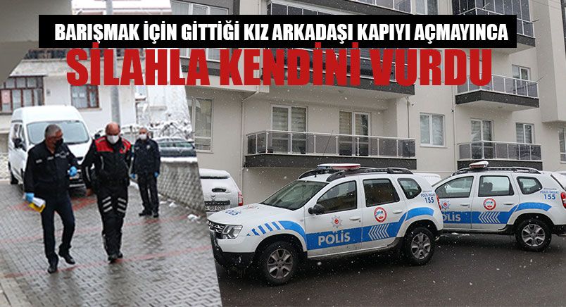 Kız Arkadaşı Kapıyı Açmayınca Silahla Kendini Vurdu