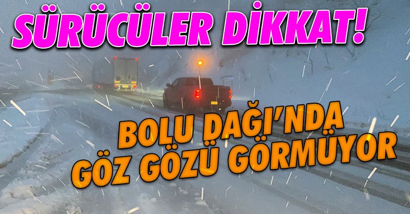 Sis ve tipi şeklinde yağan kar ulaşımı olumsuz etkiliyor
