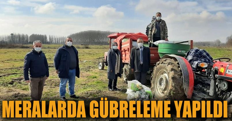 Meralarda gübreleme devam ediyor