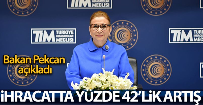 Bakan Pekcan: 'Mart ayında ihracatımız yüzde 42,2 artışla 18 milyar 985 milyon dolara ulaştı'