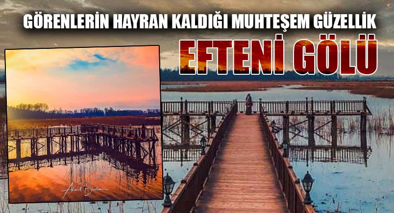 Efteni Gölünde Seyrine Doyumsuz Gün Batımı 