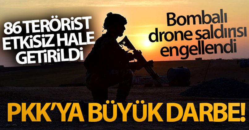 PKK'ya büyük darbe! Bombalı drone saldırısı engellendi