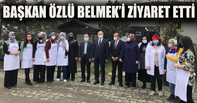 Başkan Özlü BELMEK’i ziyaret etti