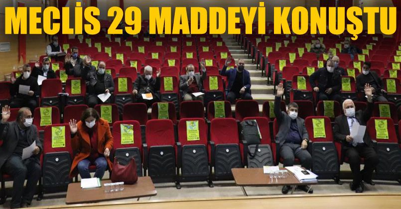 Meclis 29 maddeyi görüştü