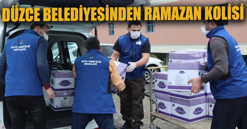 Düzce Belediyesi’nden Ramazan dayanışması