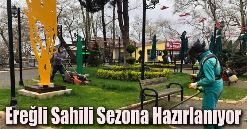 Ereğli sahili sezona hazırlanıyor